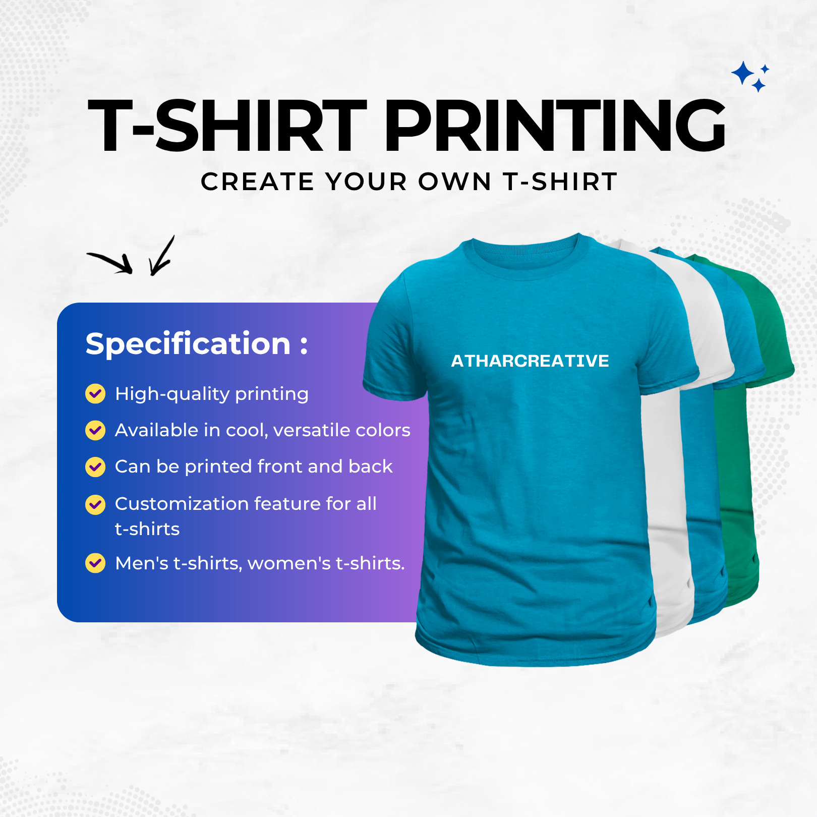 Custom t-shirt printing