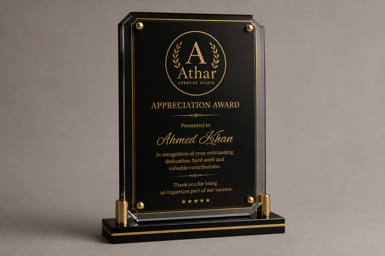 Acrylic Wood Metal Plaques